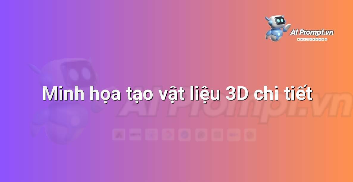 So sánh các kết cấu vật liệu 3D khác nhau cho cùng một đối tượng, như gỗ, kim loại và đá