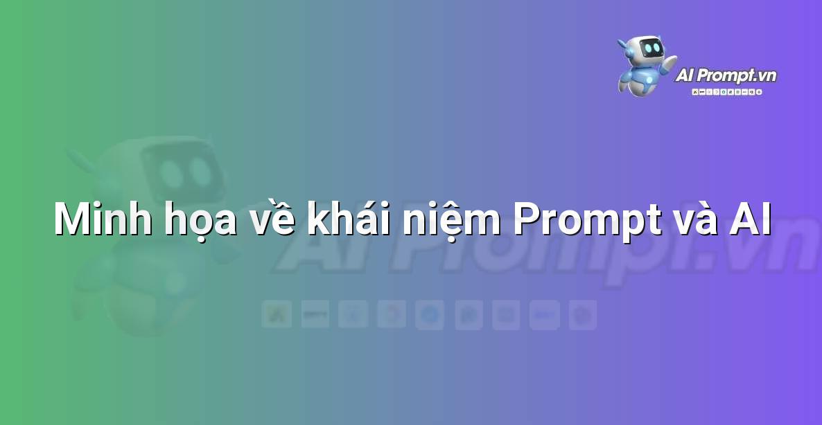 Hình ảnh đồ họa minh họa một người dùng nhập văn bản vào giao diện máy tính, và từ đó hiển thị ra nhiều kết quả đa dạng như văn bản, hình ảnh, mã code do AI tạo ra.