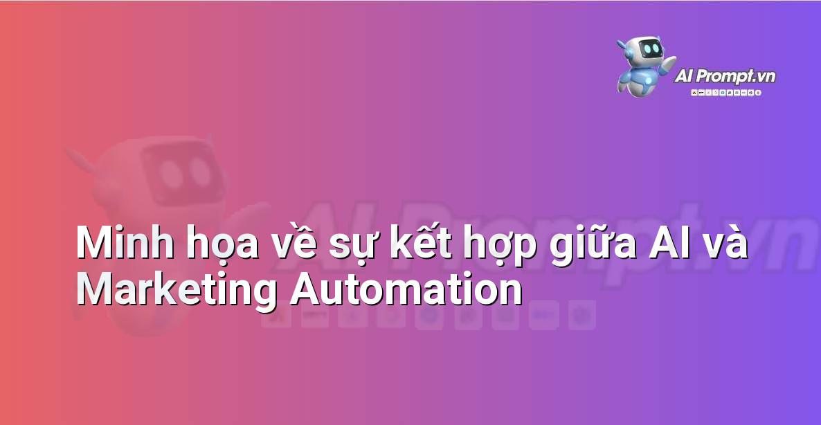 Biểu đồ minh họa cách AI và Marketing Automation hoạt động cùng nhau để tối ưu hóa chiến dịch