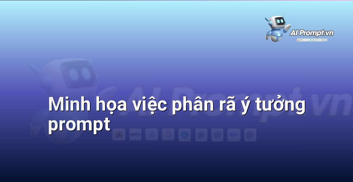 Biểu đồ cho thấy cách chia nhỏ một ý tưởng lớn thành các prompt nhỏ hơn