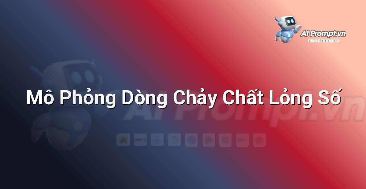 Prompt: Mô Phỏng Dòng Chảy Chất Lỏng Số – Nghệ thuật tạo sinh (Generative Art) – AI Sáng tạo & Nghệ thuật