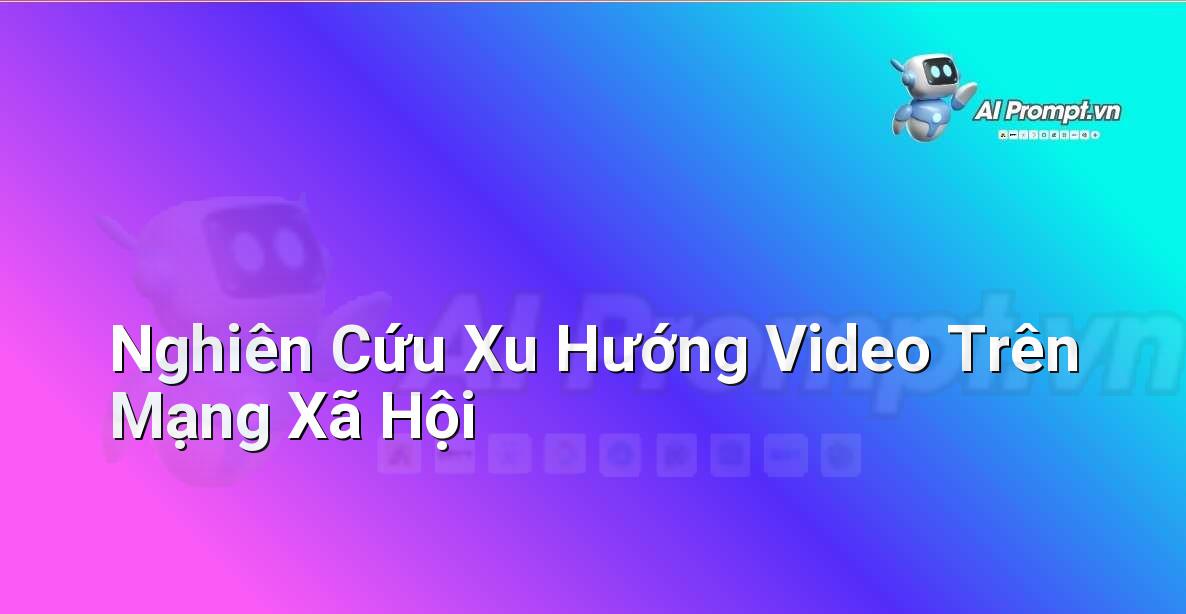 Hình ảnh đồ họa trực quan hiển thị các biểu tượng mạng xã hội (TikTok, Instagram, YouTube) và biểu đồ xu hướng