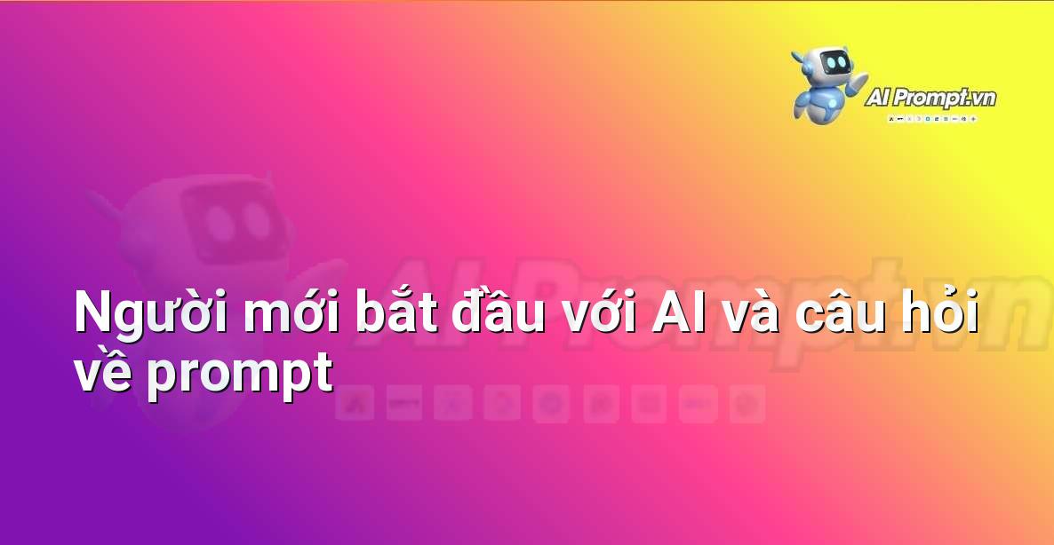 Một người trẻ đang nhìn chằm chằm vào màn hình máy tính với biểu cảm bối rối, xung quanh là các biểu tượng AI và dấu hỏi