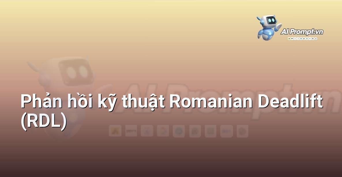 Prompt: Phản hồi kỹ thuật Romanian Deadlift (RDL) – Huấn luyện cá nhân hóa – AI Fitness