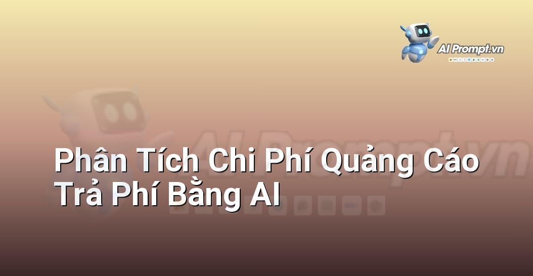 Bảng phân tích chi tiết chi phí quảng cáo Google Ads và Facebook Ads được tạo bởi AI, bao gồm các chỉ số CPC, CPM, CPA