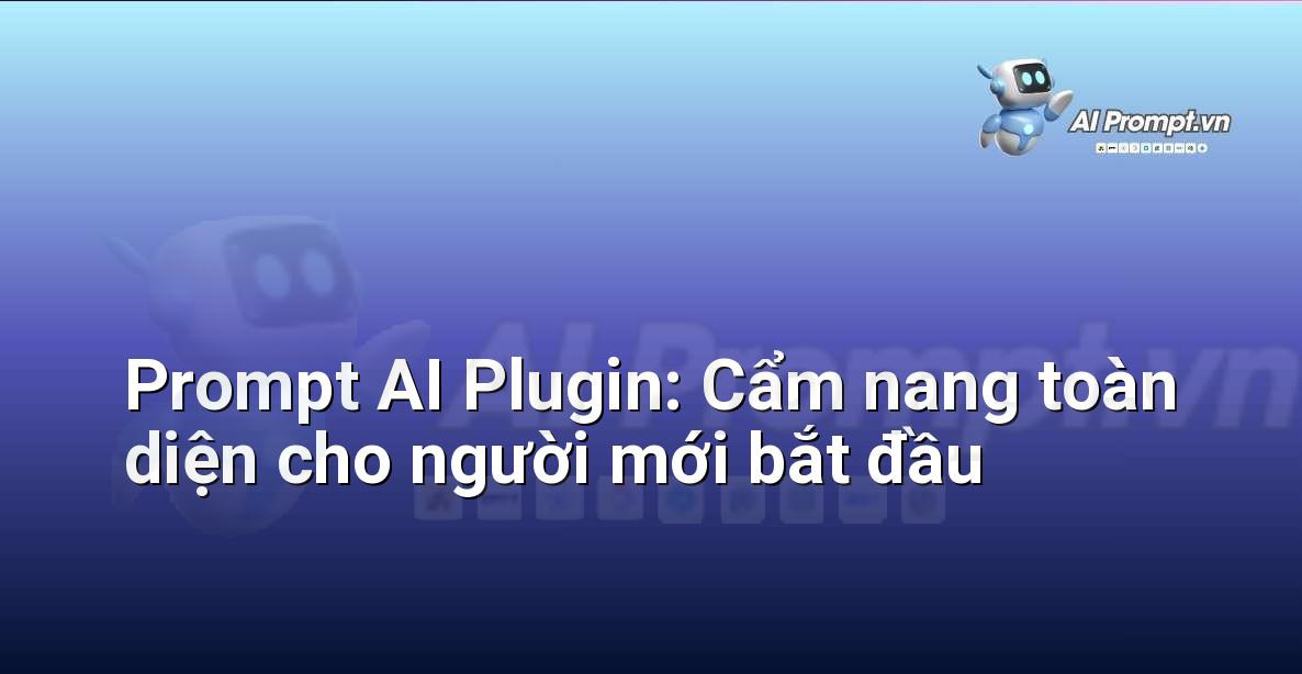 Prompt AI Plugin: Cẩm nang toàn diện cho người mới bắt đầu