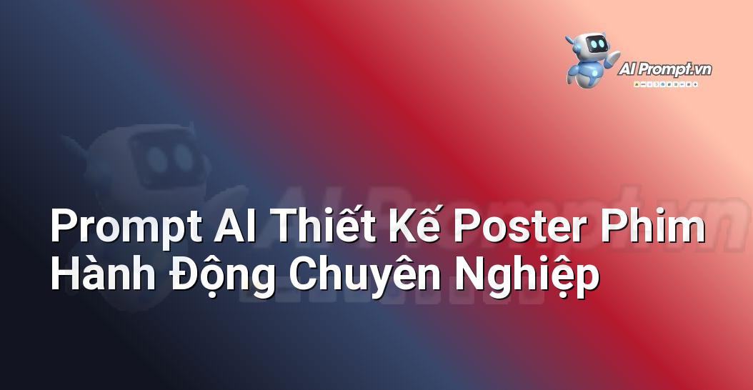 Prompt AI Thiết Kế Poster Phim Hành Động Chuyên Nghiệp