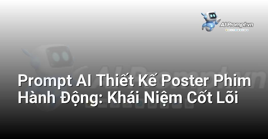 Giải thích về prompt AI và tầm quan trọng của nó trong việc tạo poster phim hành động, tập trung vào sự rõ ràng và chi tiết cho người mới bắt đầu.