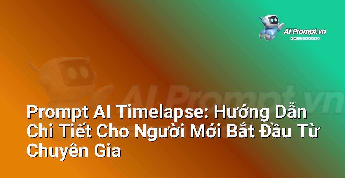 Prompt AI Timelapse: Hướng Dẫn Chi Tiết Cho Người Mới Bắt Đầu Từ Chuyên Gia