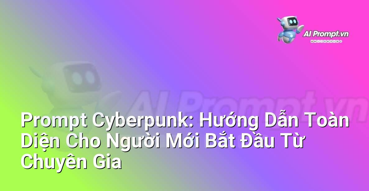 Prompt Cyberpunk: Hướng Dẫn Toàn Diện Cho Người Mới Bắt Đầu Từ Chuyên Gia