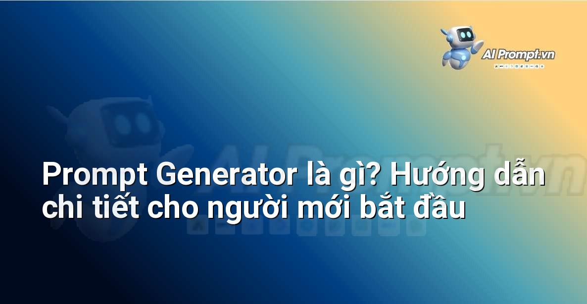Prompt Generator là gì? Hướng dẫn chi tiết cho người mới bắt đầu