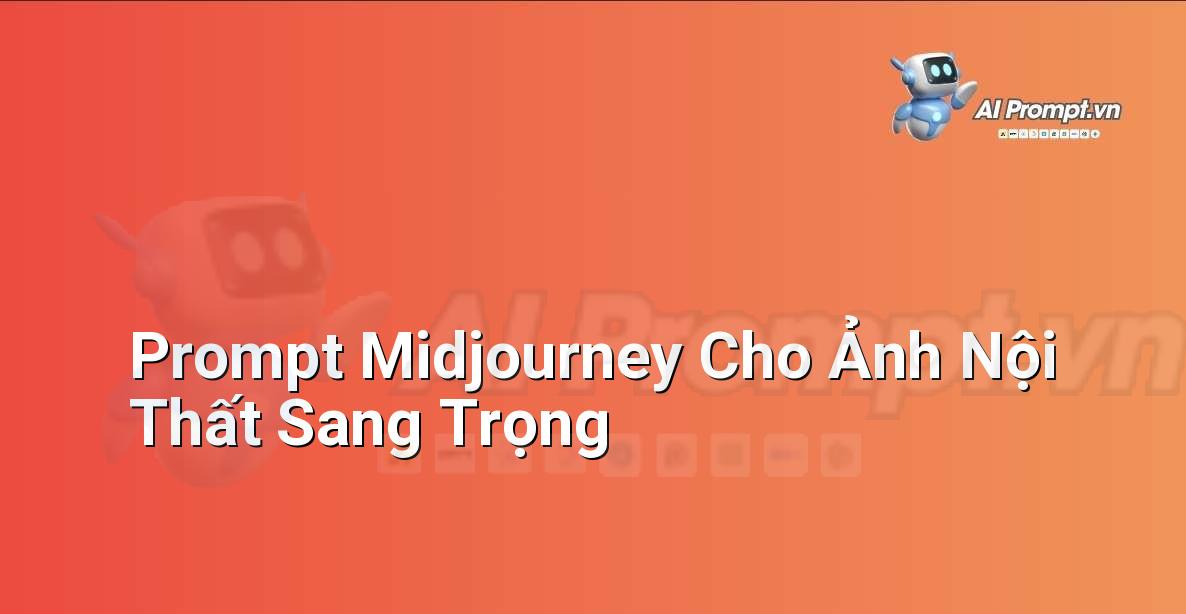 Prompt Midjourney Cho Ảnh Nội Thất Sang Trọng