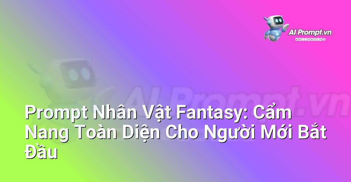 Prompt Nhân Vật Fantasy: Cẩm Nang Toàn Diện Cho Người Mới Bắt Đầu