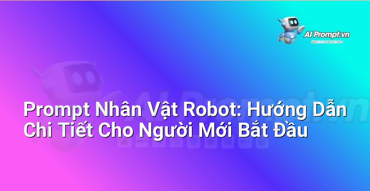 Prompt Nhân Vật Robot: Hướng Dẫn Chi Tiết Cho Người Mới Bắt Đầu
