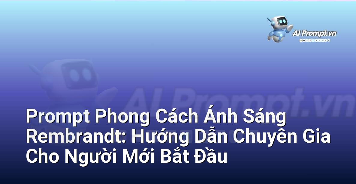 Prompt Phong Cách Ánh Sáng Rembrandt: Hướng Dẫn Chuyên Gia Cho Người Mới Bắt Đầu
