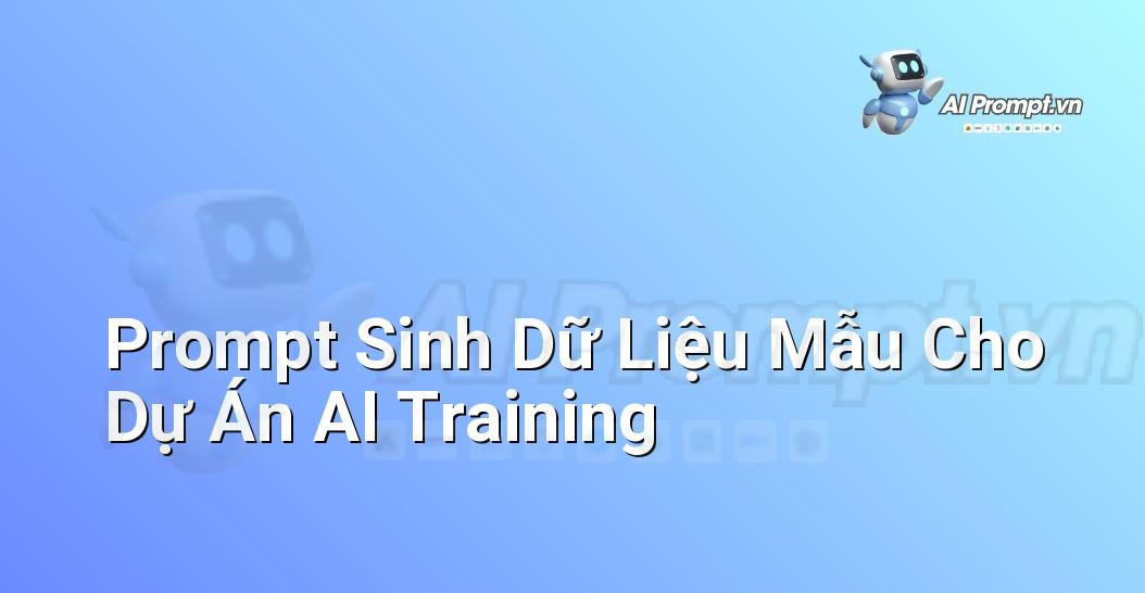 Prompt Sinh Dữ Liệu Mẫu Cho Dự Án AI Training