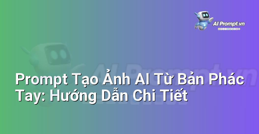 Prompt Tạo Ảnh AI Từ Bản Phác Tay: Hướng Dẫn Chi Tiết