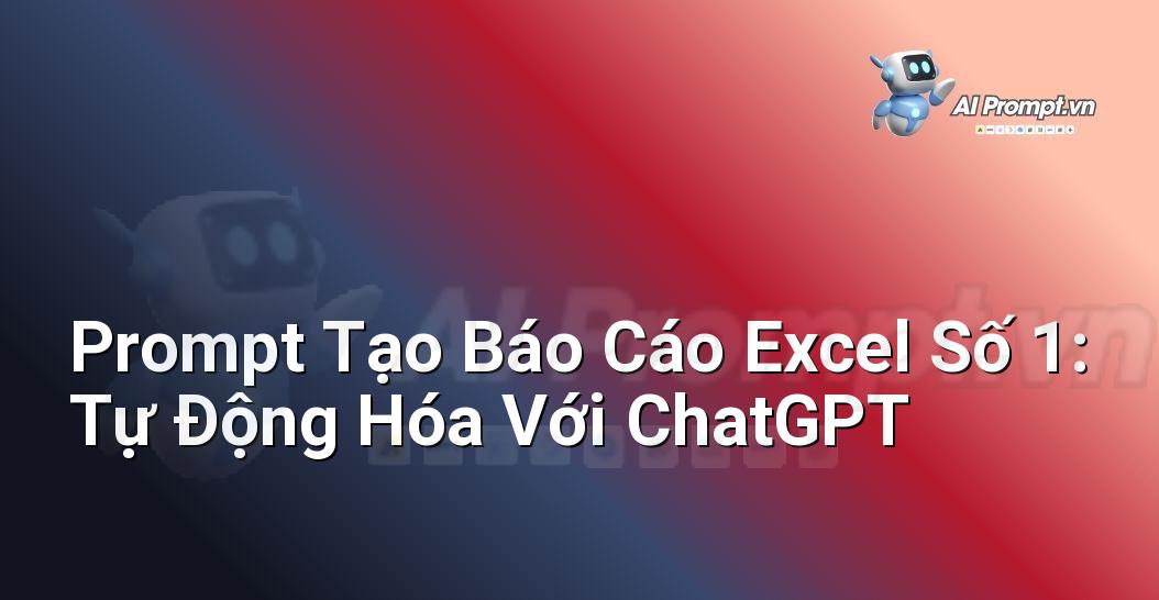 Prompt Tạo Báo Cáo Excel Số 1: Tự Động Hóa Với ChatGPT