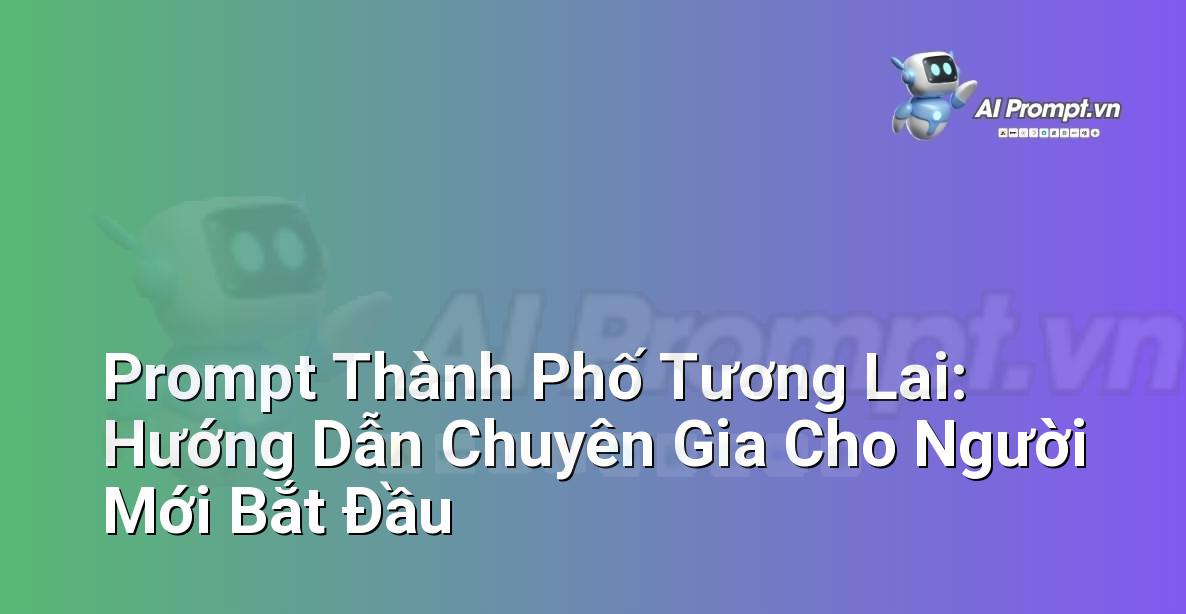 Prompt Thành Phố Tương Lai: Hướng Dẫn Chuyên Gia Cho Người Mới Bắt Đầu