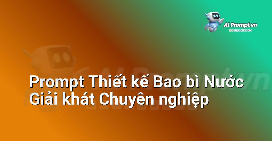Prompt Thiết kế Bao bì Nước Giải khát Chuyên nghiệp