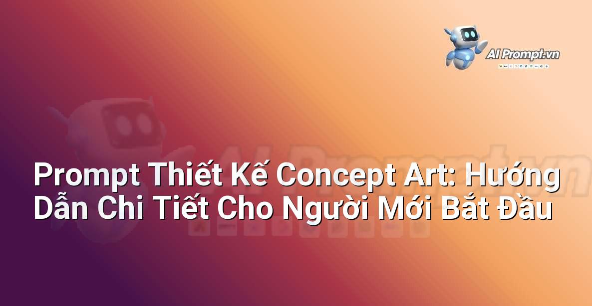 Prompt Thiết Kế Concept Art: Hướng Dẫn Chi Tiết Cho Người Mới Bắt Đầu