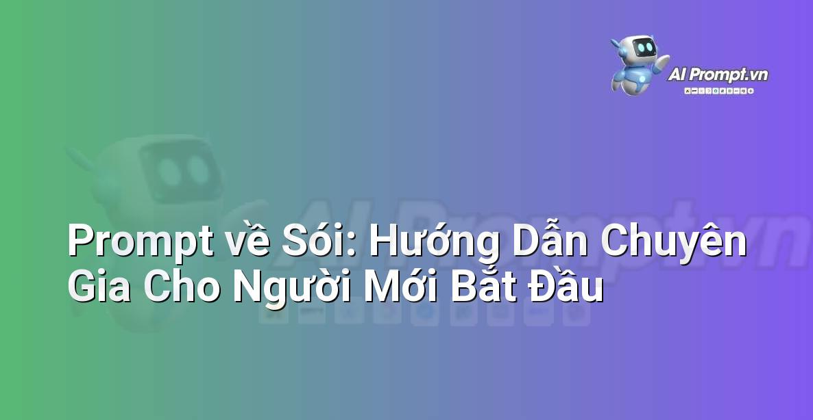 Prompt về Sói: Hướng Dẫn Chuyên Gia Cho Người Mới Bắt Đầu