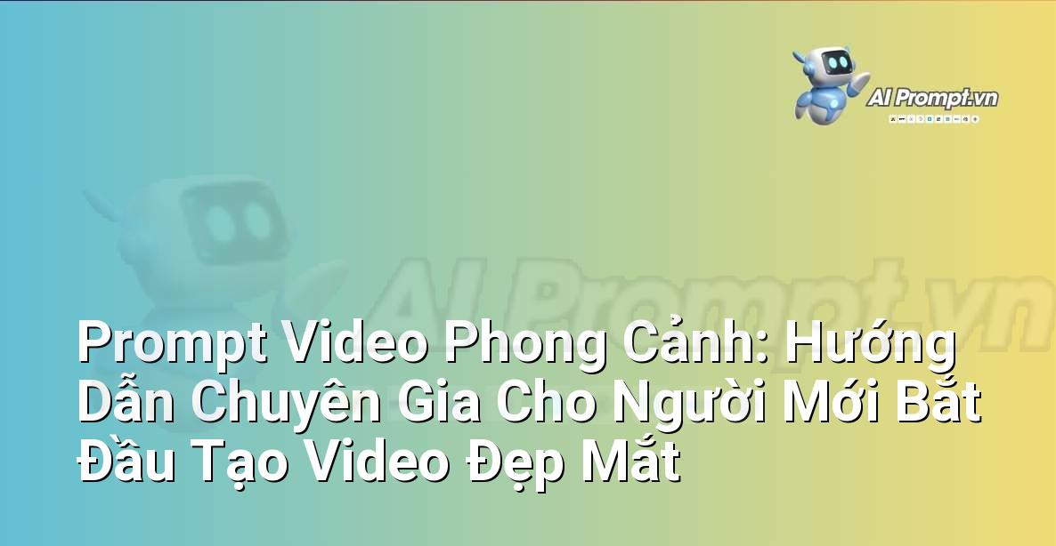 Prompt Video Phong Cảnh: Hướng Dẫn Chuyên Gia Cho Người Mới Bắt Đầu Tạo Video Đẹp Mắt