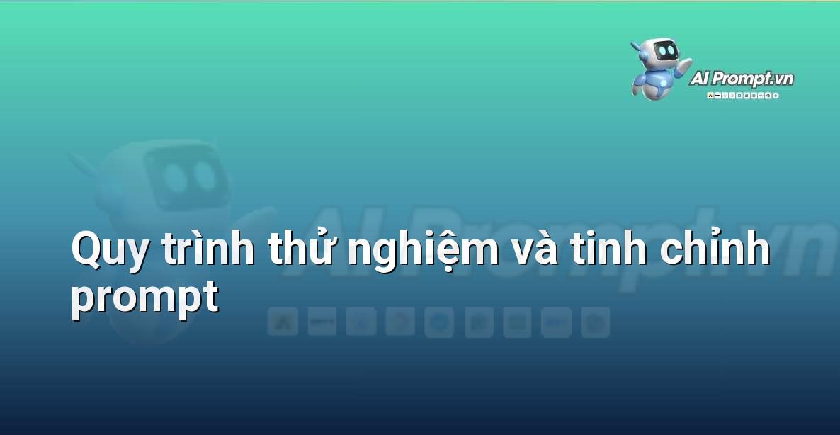 Một người đang chỉnh sửa dòng văn bản prompt trên màn hình máy tính, với biểu tượng phản hồi của AI hiển thị các kết quả khác nhau bên cạnh