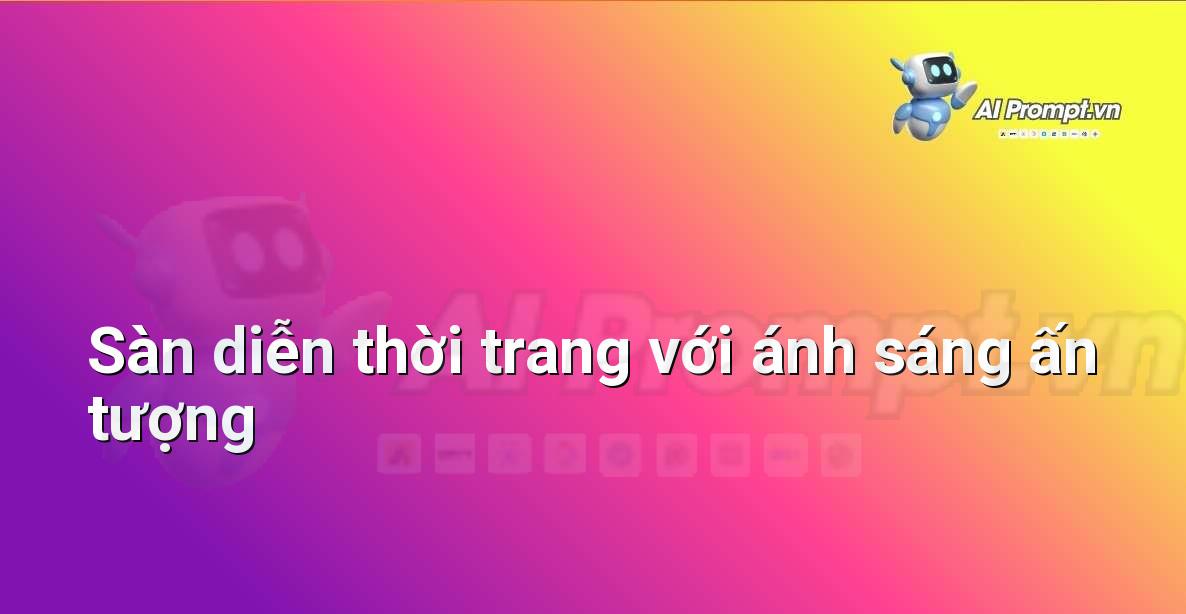 Cận cảnh một người mẫu trên sàn diễn với ánh đèn chiếu sáng tạo hiệu ứng kịch tính.