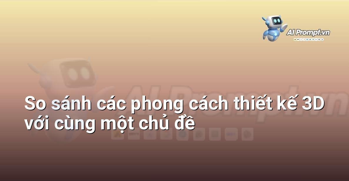 Bốn hình ảnh 3D cho thấy cùng một đối tượng (ví dụ: một chiếc ghế) được thể hiện theo các phong cách khác nhau: chân thực, hoạt hình, low-poly và giả tưởng