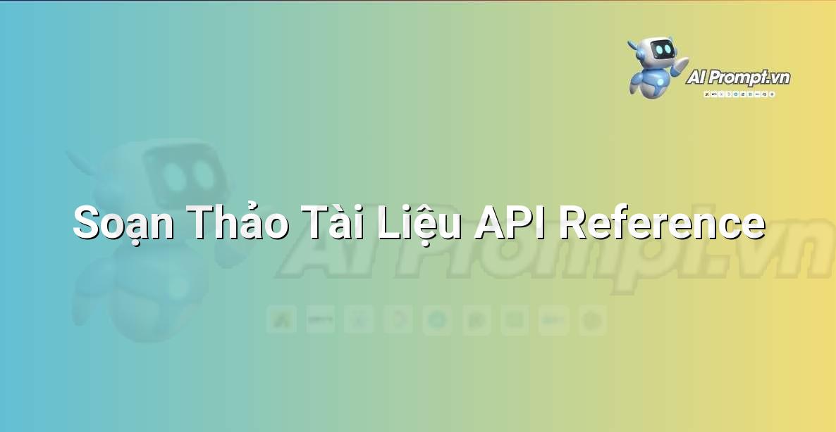 Prompt: Soạn Thảo Tài Liệu API Reference – Sáng tạo Nội dung Chuyên sâu – AI Writing
