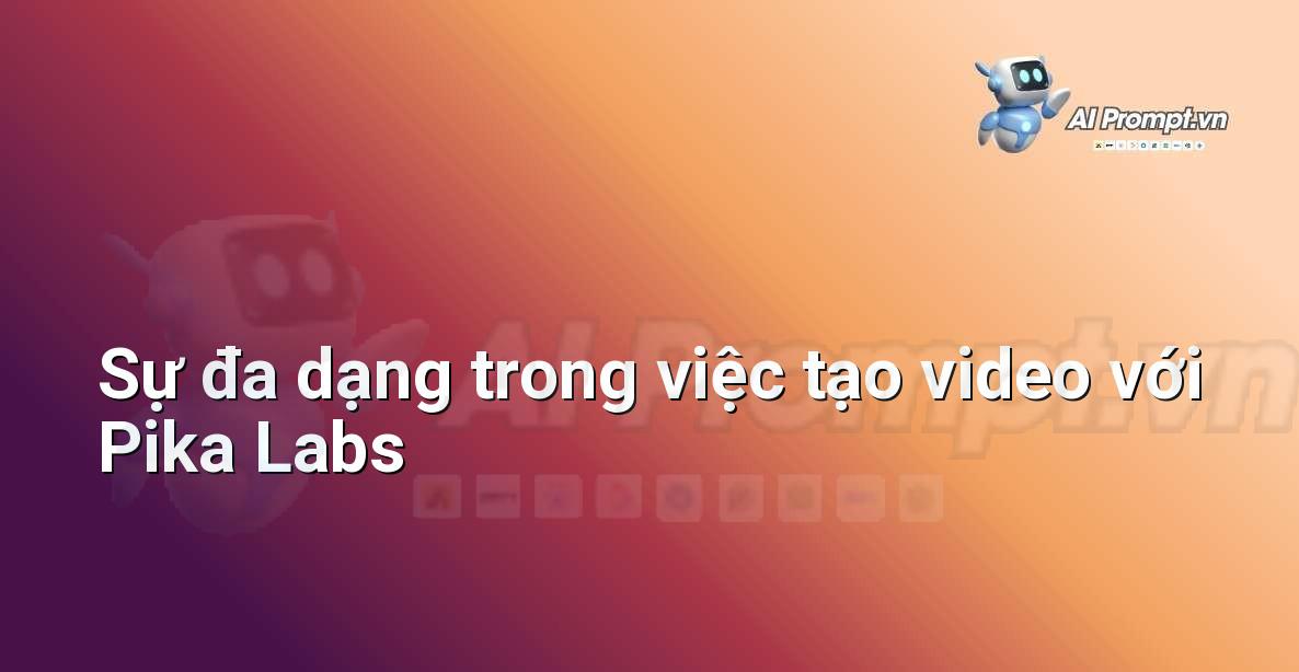 Một collage gồm nhiều đoạn video ngắn được tạo ra bởi Pika Labs, thể hiện các phong cách và chủ đề khác nhau như hoạt hình, thực tế, trừu tượng