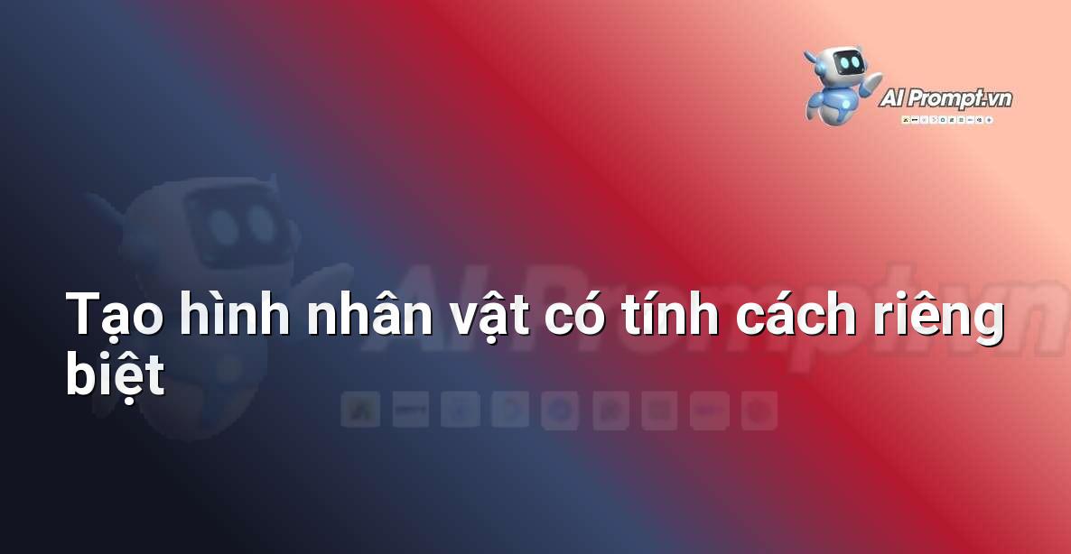 Prompt: Tạo hình nhân vật có tính cách riêng biệt – Trí tuệ nhân tạo trong Game – AI Game Development