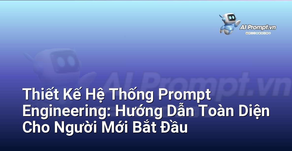 Thiết Kế Hệ Thống Prompt Engineering: Hướng Dẫn Toàn Diện Cho Người Mới Bắt Đầu