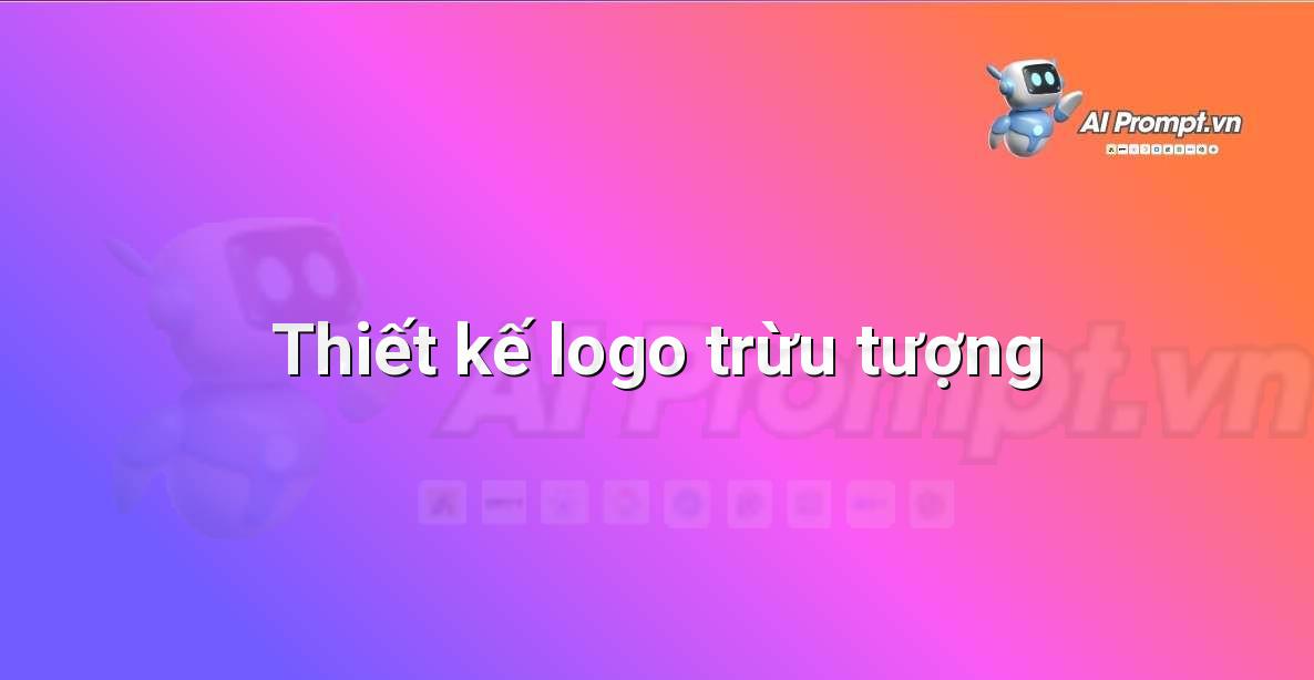 Prompt: Thiết kế logo trừu tượng – Tạo hình ảnh và minh họa – AI Graphic Design