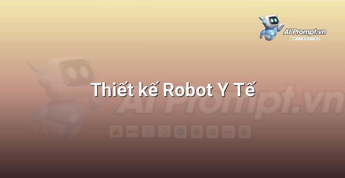 Prompt: Thiết kế Robot Y Tế – Robot – Robotics & IoT