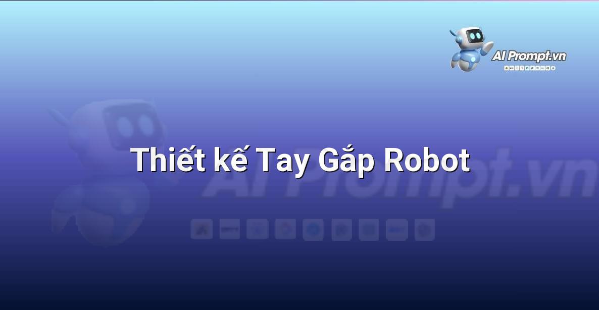 Prompt: Thiết kế Tay Gắp Robot – Robot – Robotics & IoT