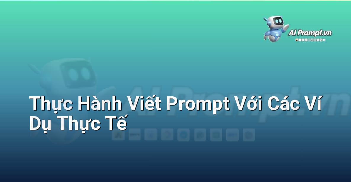 Hình ảnh minh họa các ví dụ prompt được viết trên màn hình máy tính