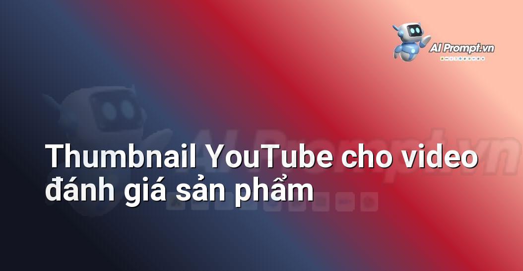 Ảnh thumbnail YouTube minh họa sản phẩm công nghệ mới với thiết kế bóng bẩy và hiệu ứng ánh sáng thu hút, phù hợp cho video đánh giá