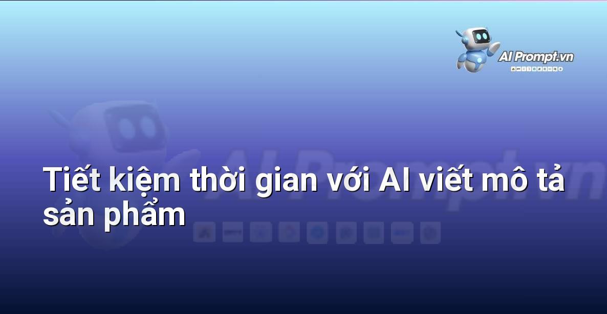 Biểu tượng đồng hồ kết hợp với biểu tượng AI, thể hiện sự tiết kiệm thời gian