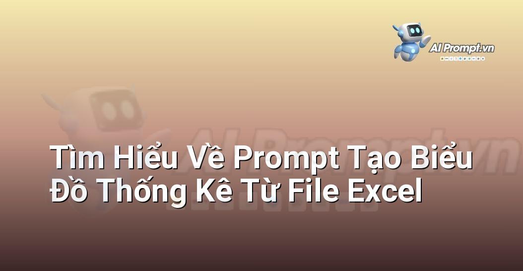 Minh họa một người đang sử dụng máy tính để tạo biểu đồ thống kê từ dữ liệu Excel, với giao diện Excel hiển thị rõ ràng