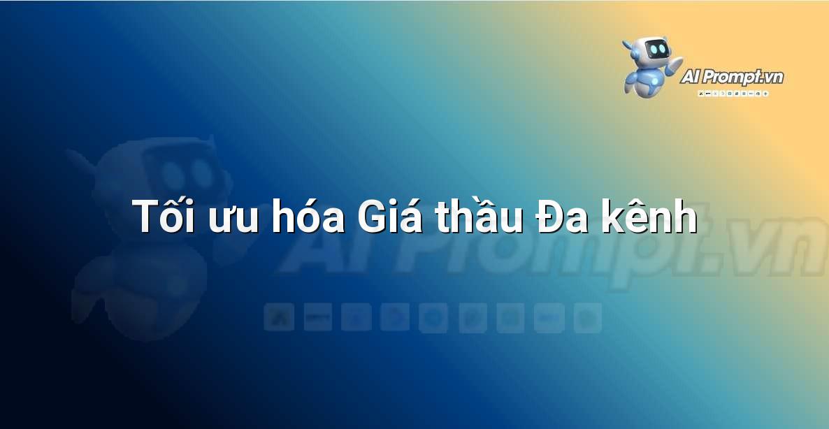 Prompt: Tối ưu hóa Giá thầu Đa kênh – Quảng cáo Tối ưu hóa bằng AI – AI Marketing