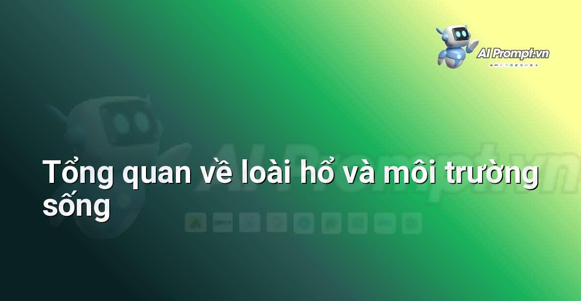 Ảnh minh họa các loài hổ khác nhau đang sinh sống trong môi trường rừng tự nhiên hoang dã
