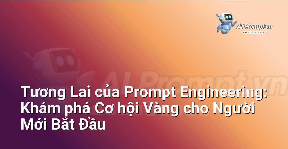 Tương Lai của Prompt Engineering: Khám phá Cơ hội Vàng cho Người Mới Bắt Đầu
