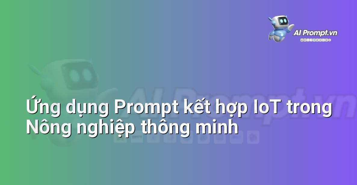 Hình ảnh cánh đồng lúa với hệ thống tưới tiêu tự động và các cảm biến được đặt trên mặt đất, với một người nông dân đang sử dụng máy tính bảng để theo dõi.