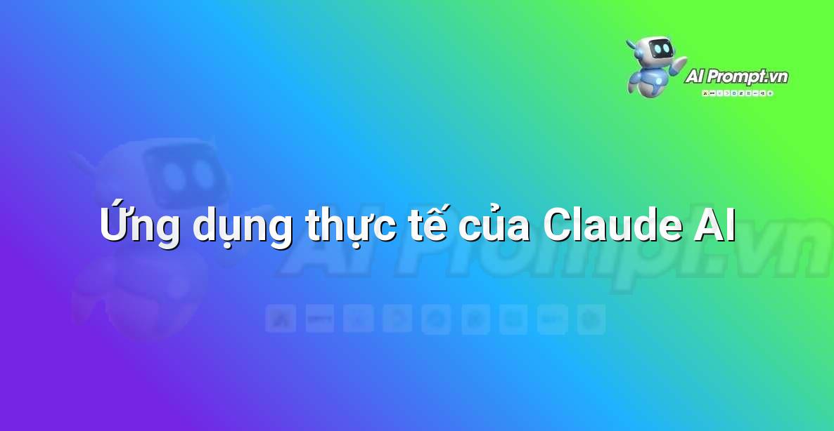 Biểu đồ minh họa các lĩnh vực ứng dụng của AI như dịch vụ khách hàng, sáng tạo nội dung, giáo dục