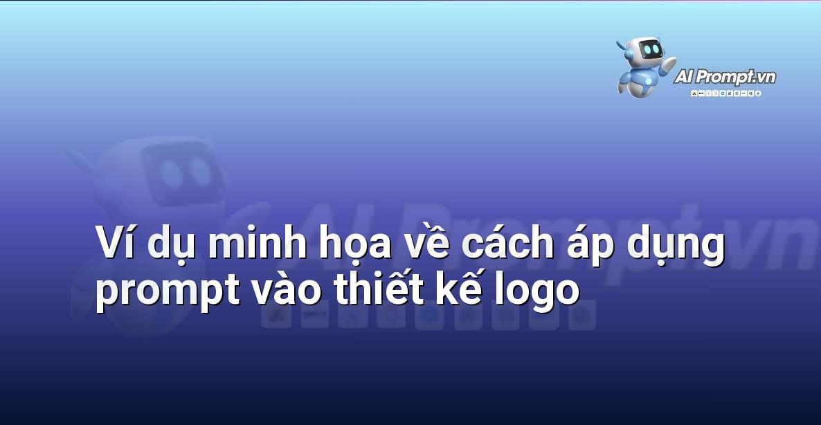 Hình ảnh minh họa quá trình chuyển đổi từ prompt văn bản sang các bản phác thảo logo khác nhau