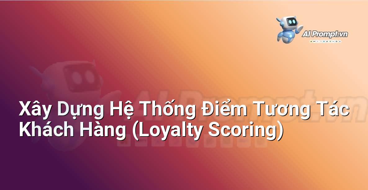 Prompt: Xây Dựng Hệ Thống Điểm Tương Tác Khách Hàng (Loyalty Scoring) – Chiến lược AI Marketing – AI Marketing