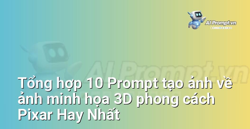 [AI Đang viết – listicle…] ảnh minh họa 3D phong cách Pixar