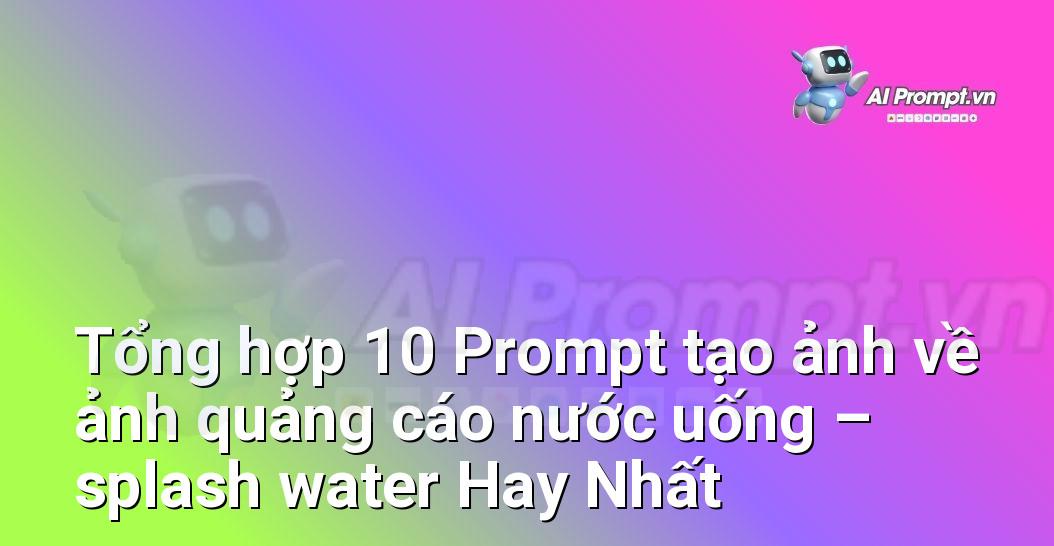 [AI Đang viết – listicle…] ảnh quảng cáo nước uống – splash water